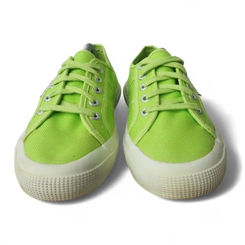 Superga 2750 Cotu Classic Lace-up‎ Sneakers 'Acid Green' Women's 7